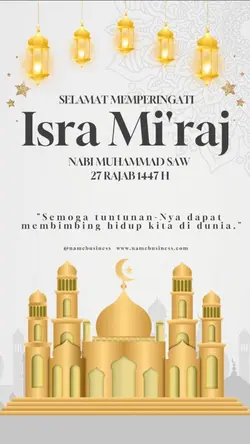 STORY : ISRA MI'RAJ