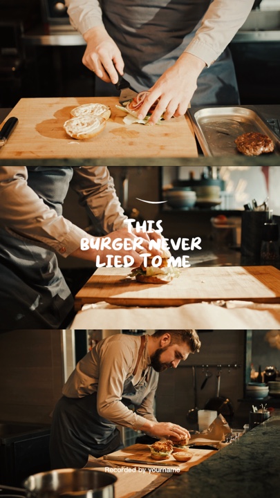Making a burger