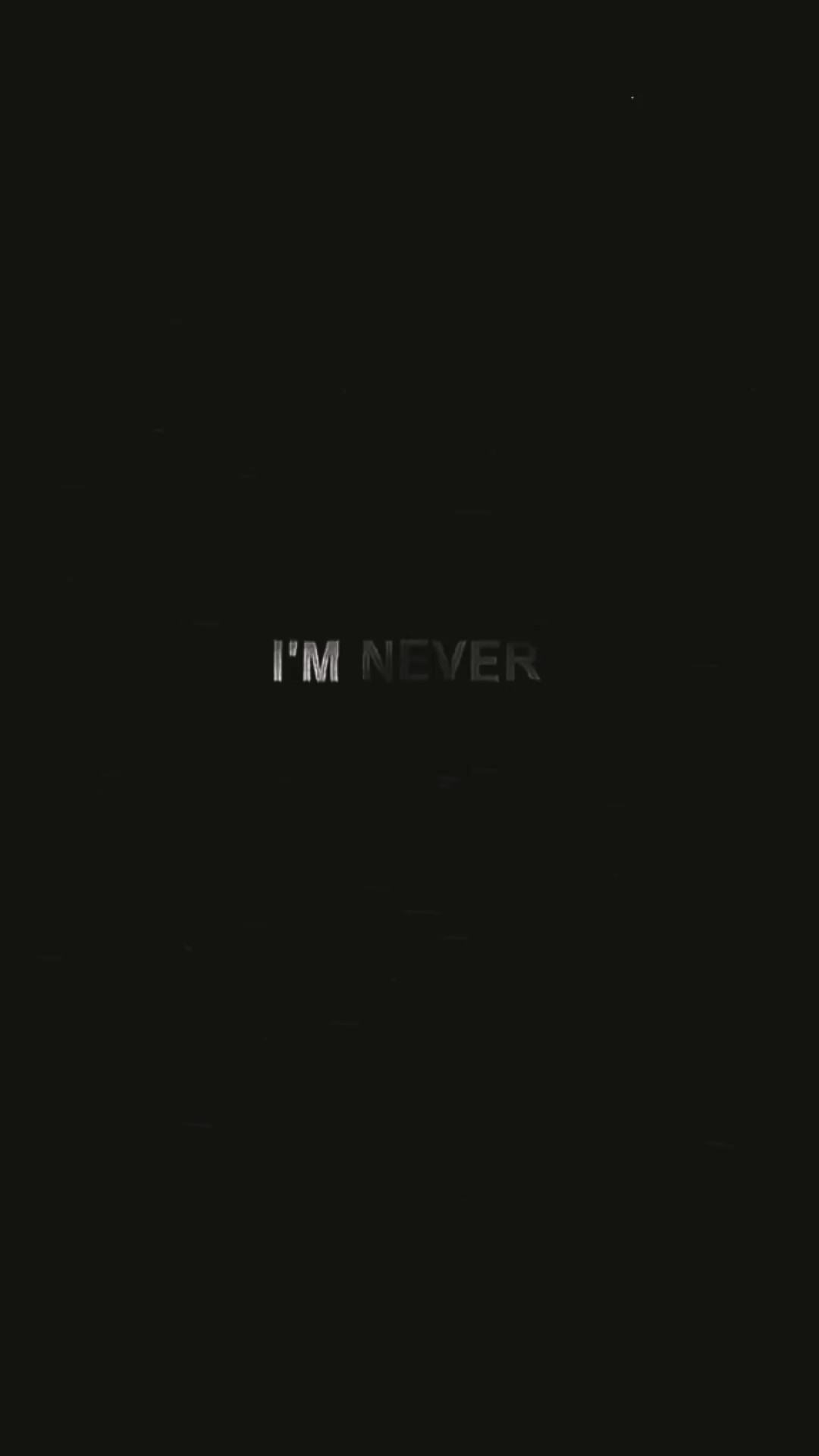 never look back