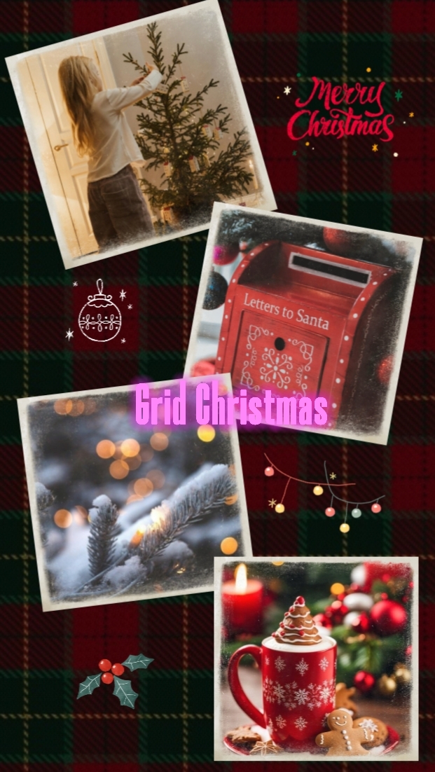 Navidad de cuadrícula