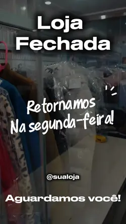 Loja fechada