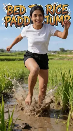 Bed to Rice Paddy Jump