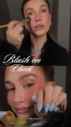 Blush on check