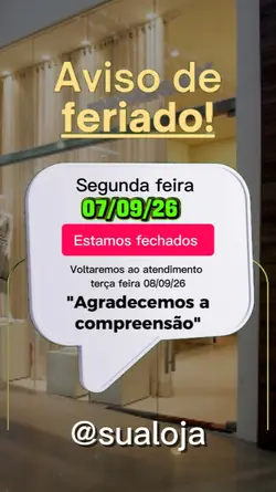 Aviso de feriado 