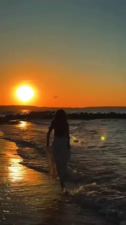 sunset beach  slow 