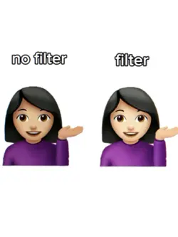 filter vs no filter