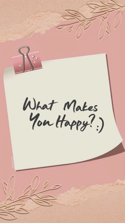 ¿Qué te hace feliz?