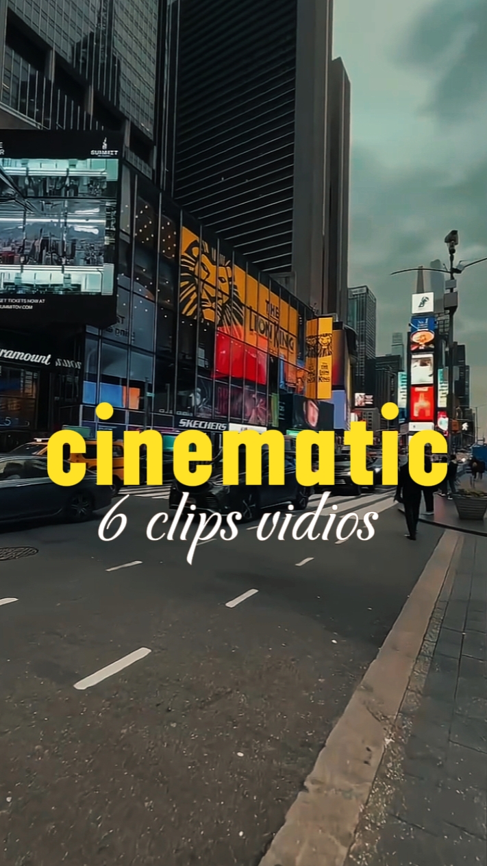 6 clipes cinematográficos 