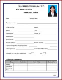Job Application