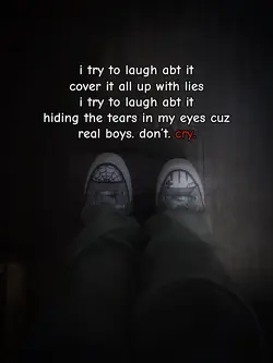 real boys don’t cry.