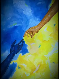 Blue and yellow 