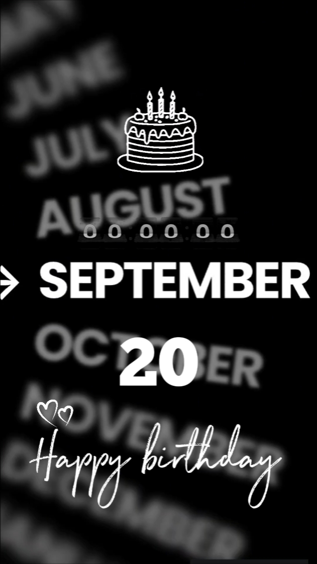 HBD 20 SEPTEMBER