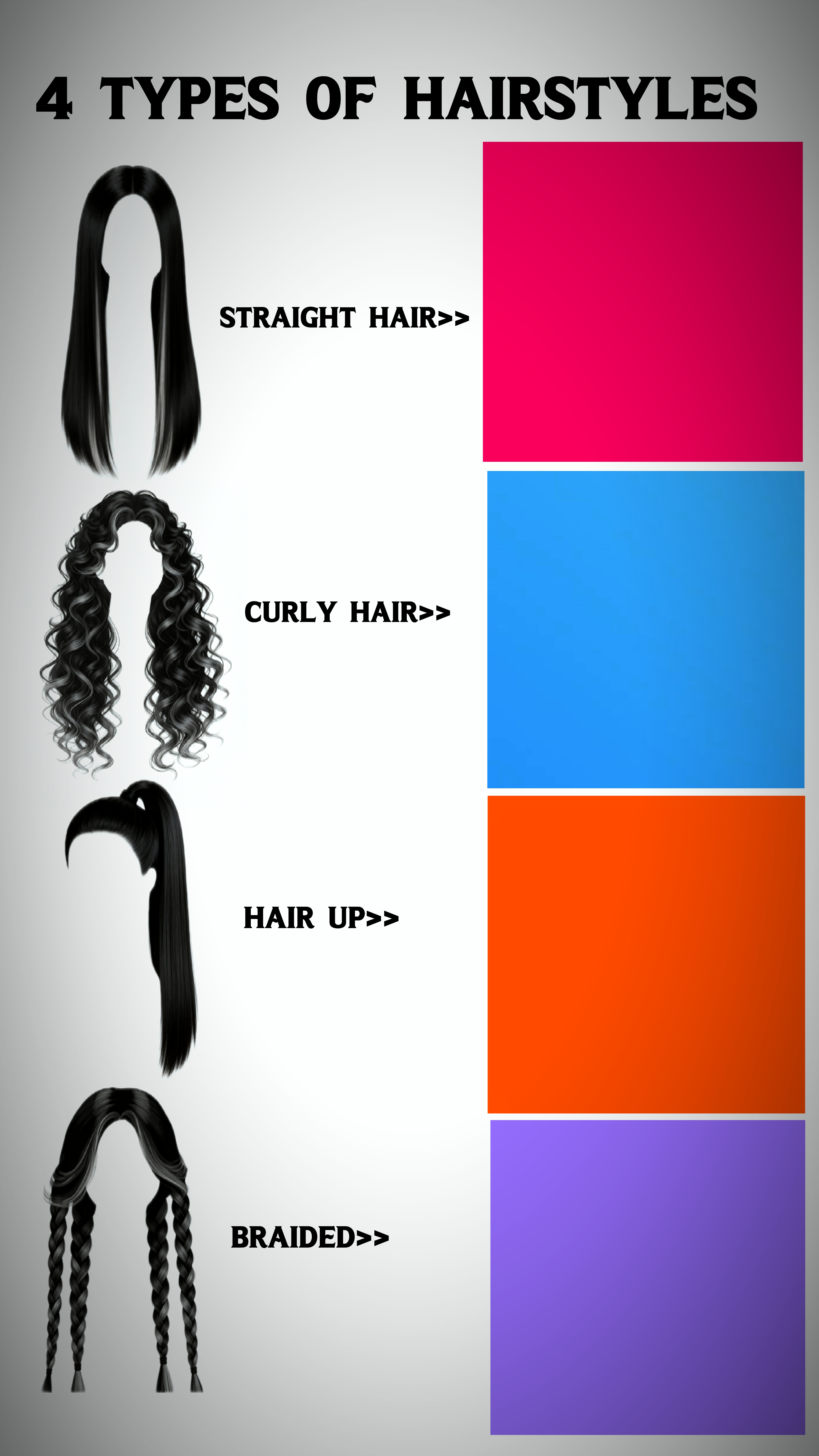 4 HAARSTYLES 