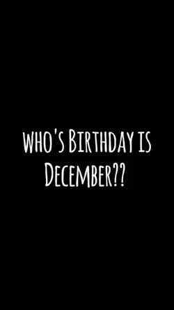 December Birthday 