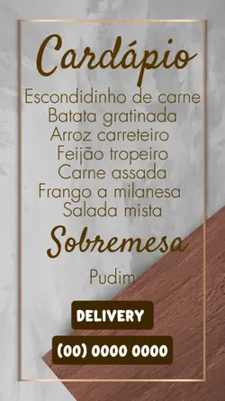 Cardápio