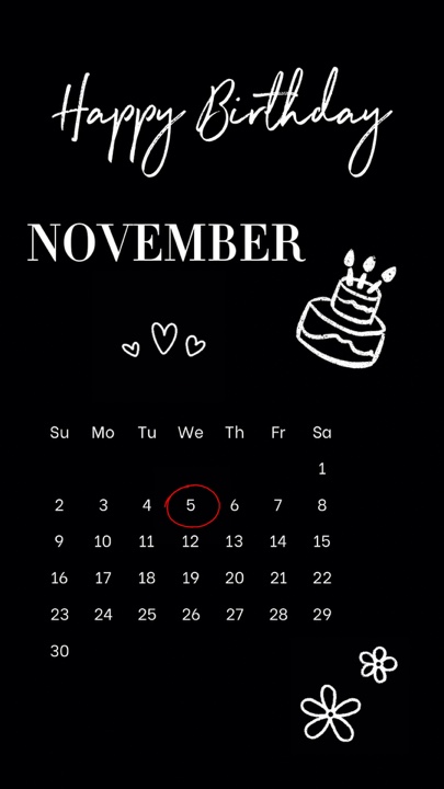Birthday Novembe