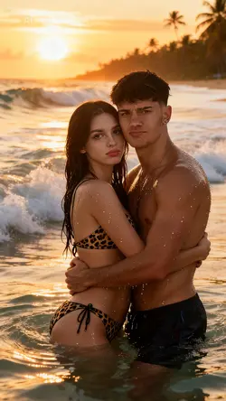 Couple In Beach