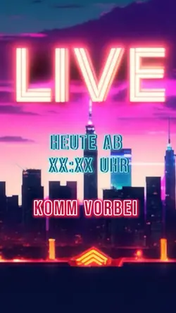 Live Ankündigung