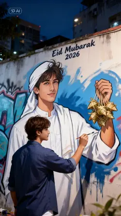 Grafity Eid mubarak 