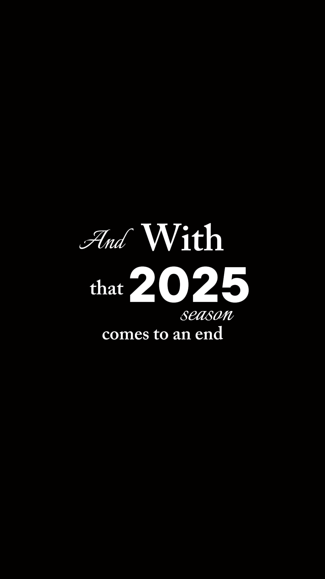 and with that 2025