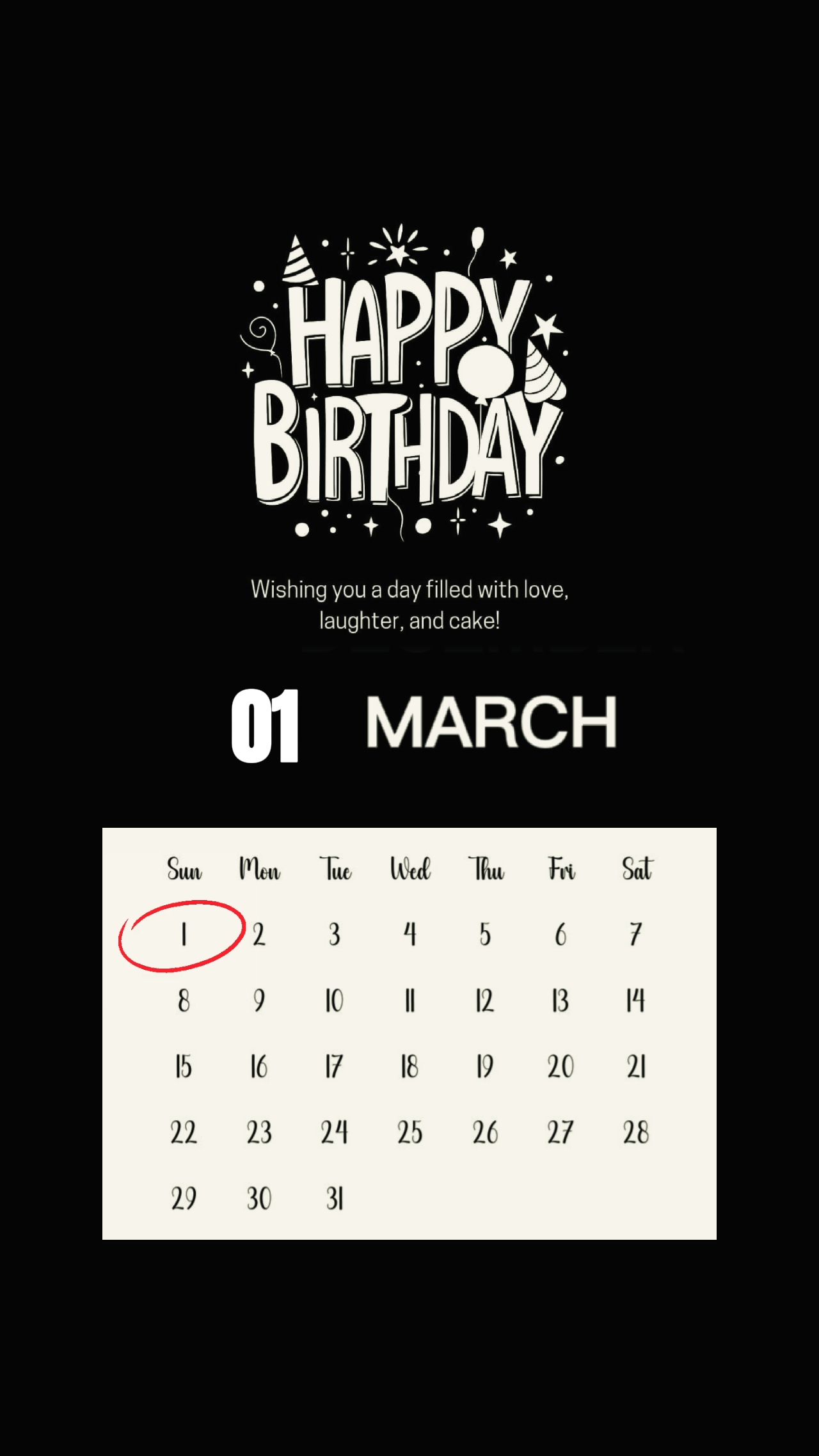 Aniversário de 1 de março 