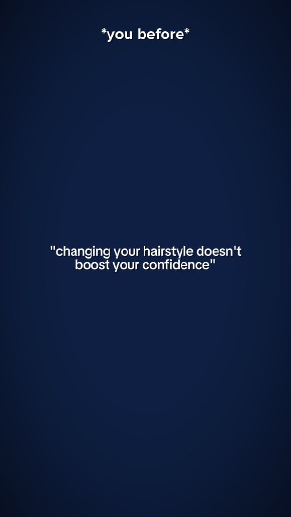 changing hairstyle