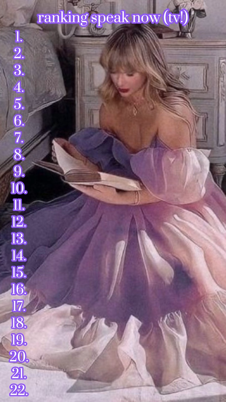 ranking speak now tv