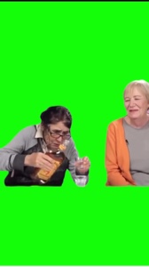 Old women drinking 