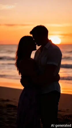 Sunset couple Ai