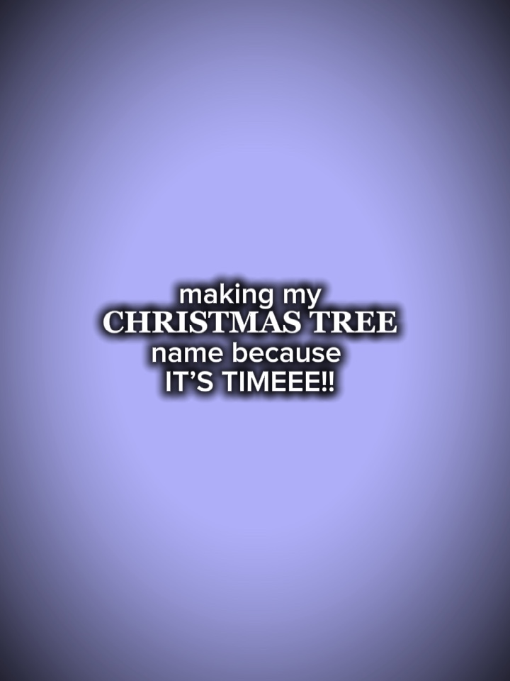 Christmas tree name