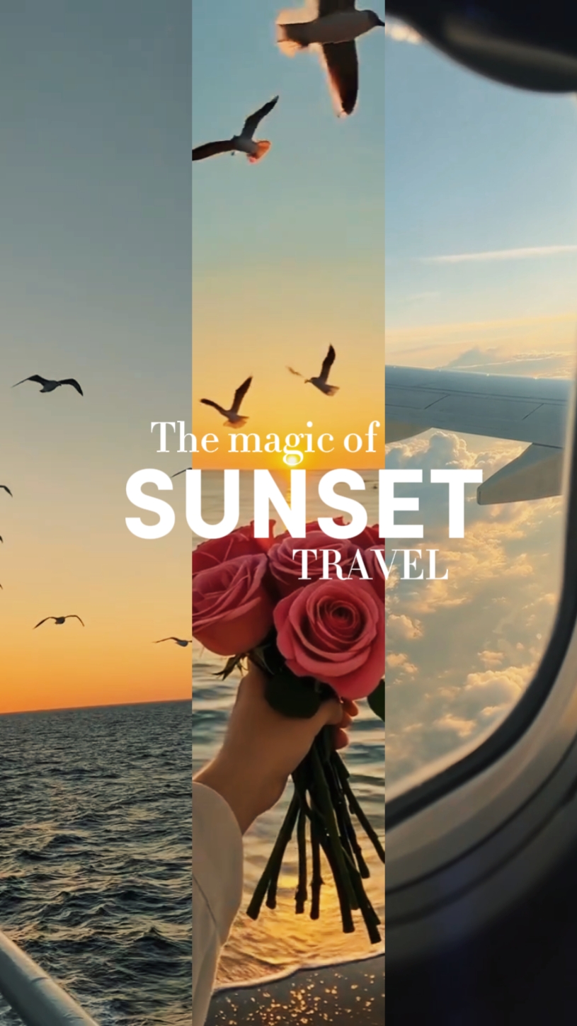 Viagem ao pôr do sol 