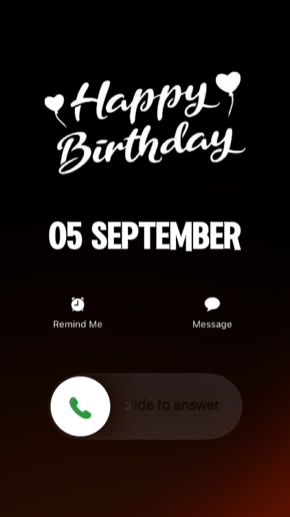 BIRTHDAY 5 SEPTEMBER