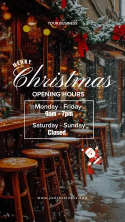 CHRISTMAS OPEN HOURS