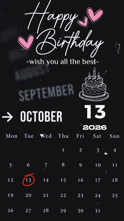 Hbd 13 October 