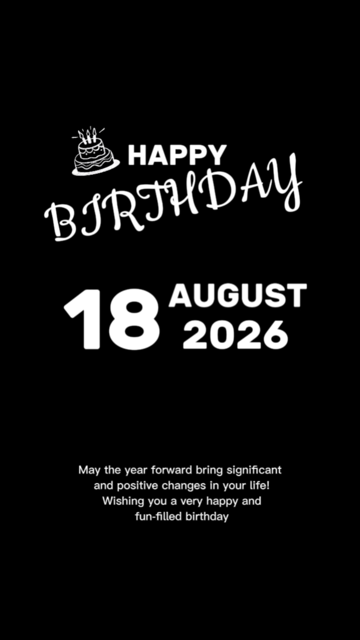 happy birthday 18aug