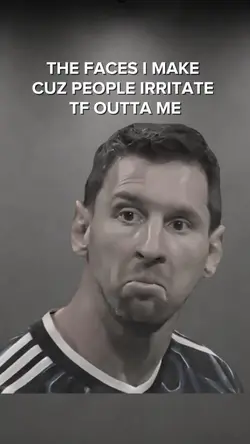Messi angry face 