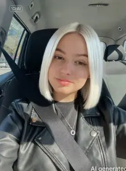 Platinum Bob haircut