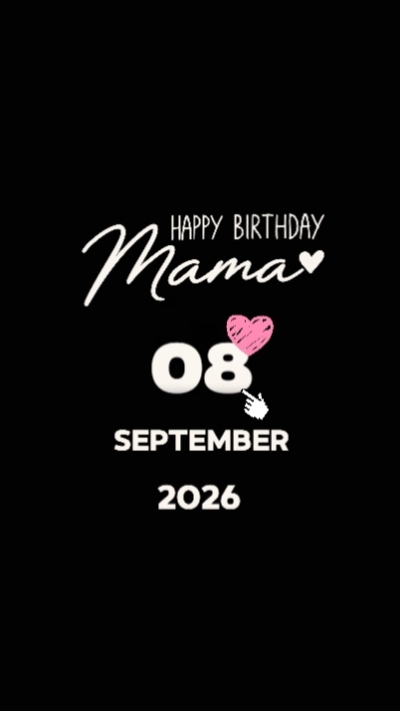 HBD Mom 8 September