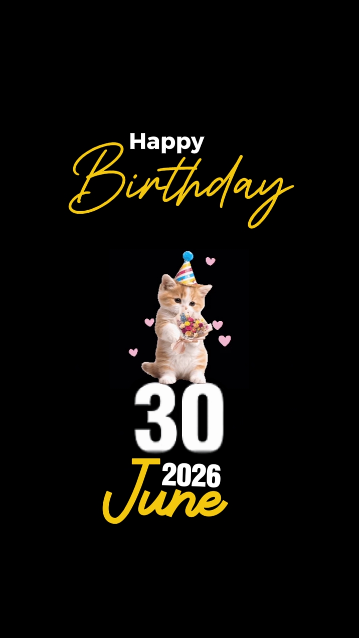 BIRTHDAY CAT