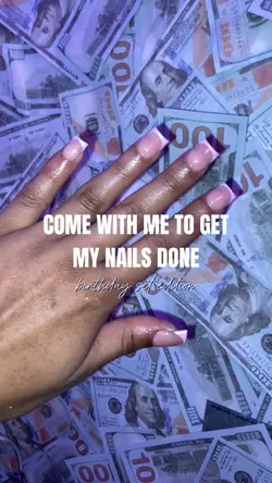 simple bday nails
