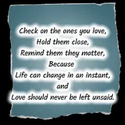 Check on them
