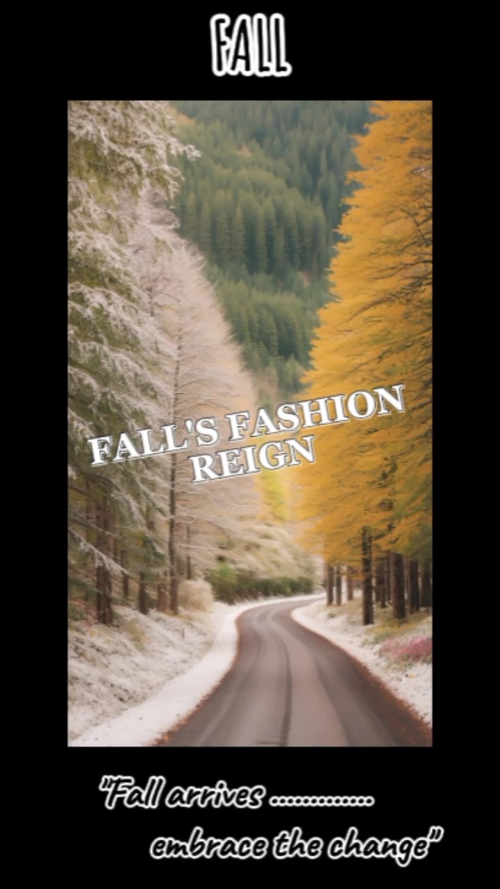 LE REGNE DE LA MODE DE L'AUTOMNE