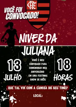 Convite Flamengo