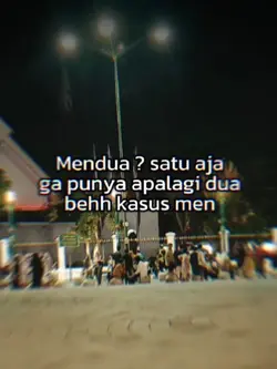 mendua? satu aja ga