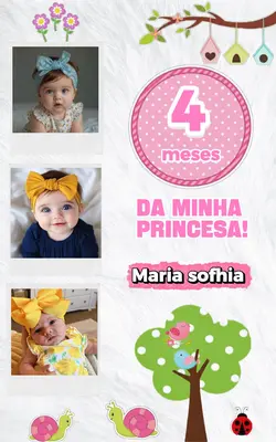 4 meses filha 