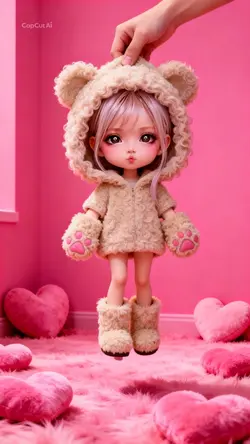 ミルクティー くま パーカー つかまれ