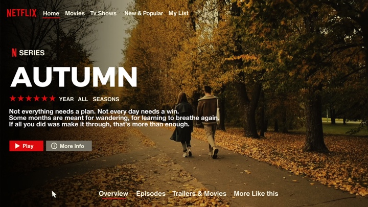 Estilo de portada de Netflix