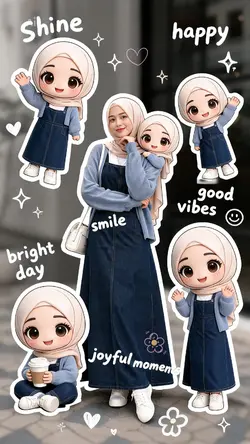 sticker ai chibi