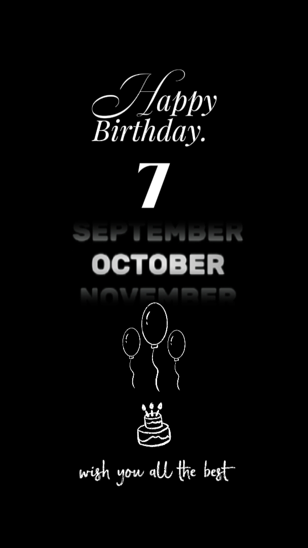 Birthday 7 October 