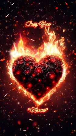 Fire Rose Heart